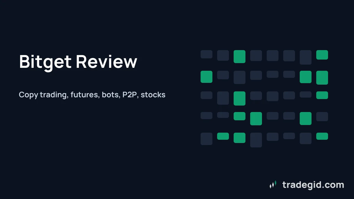 Bitget review: copy trading, futures, bots, P2P and stocks in a single exchange account