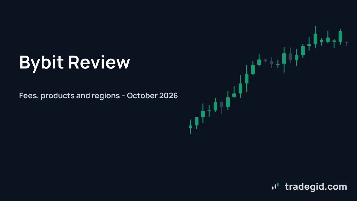 Bybit review cover: fees, products and regional availability of the exchange as of October 2026